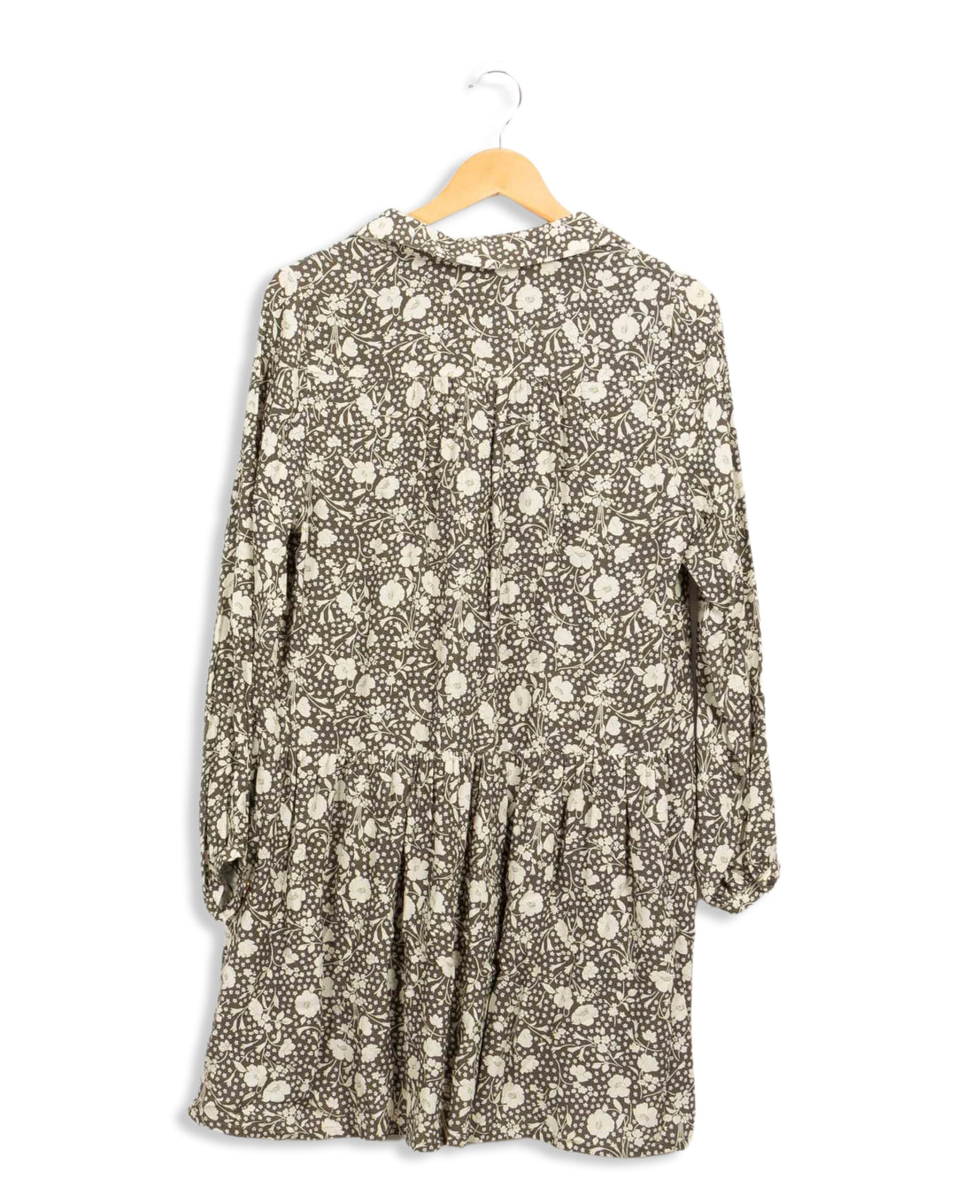 Robe kaki à fleurs Petite Mendigote - S