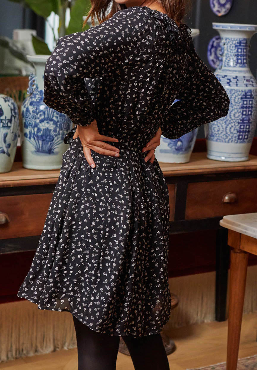 Robe noire légère - Petite Mendigote - S