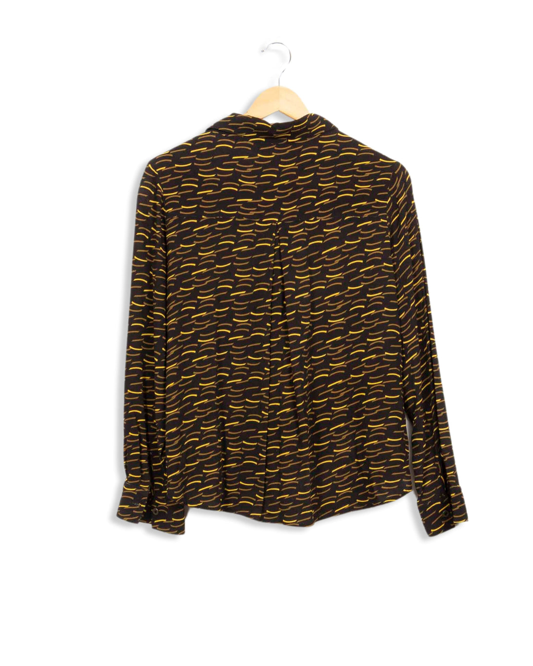 Chemise noir à motifs jaunes La Fée Maraboutée - 40