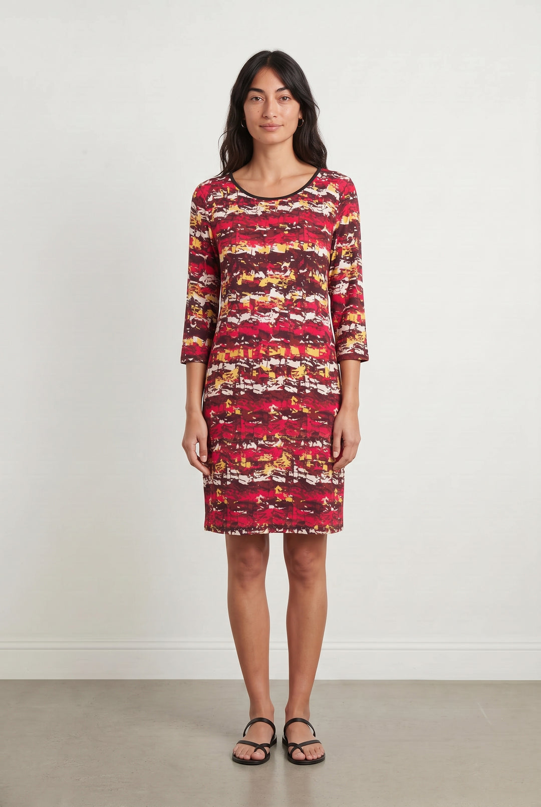 Robe rose à motifs La Fée Maraboutée - 38