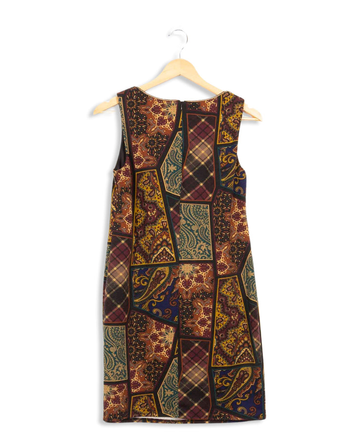Robe à motifs marrons La Fée Maraboutée - T0