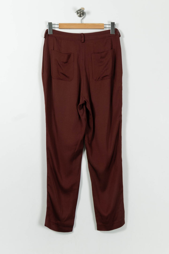 Pantalon Bordeaux - Taille M/38 de la marque American Vintage | PARAD01788 - Vendu par Paradigme - Image 4