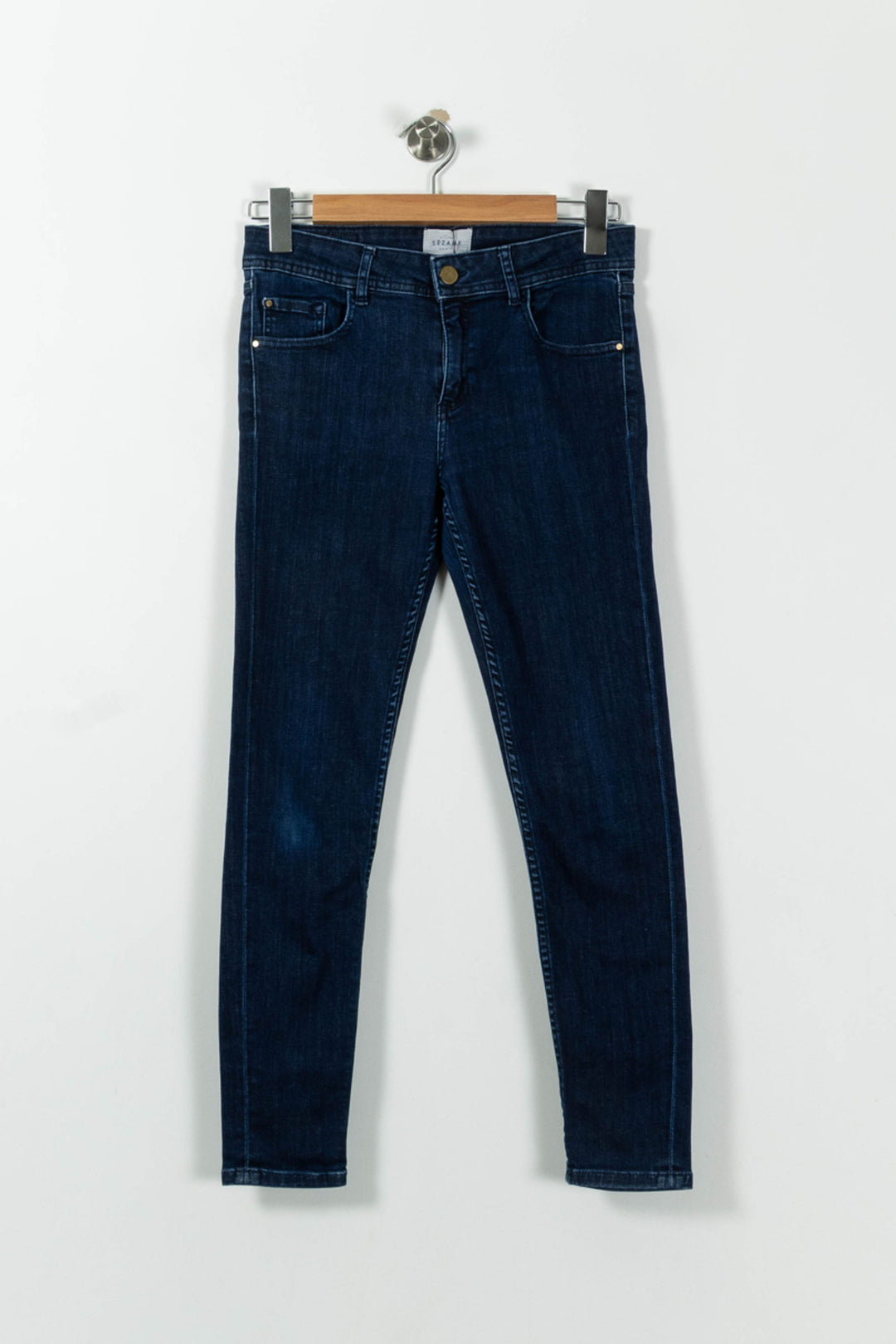 Jean Slim Bleu - Taille M/38 de la marque Sézane | PARAD01792 - Vendu par Paradigme - Image 2