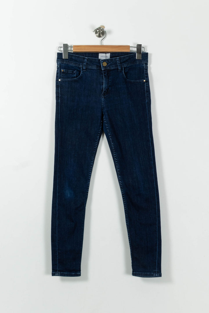 Jean Slim Bleu - Taille M/38 de la marque Sézane | PARAD01792 - Vendu par Paradigme - Image 2