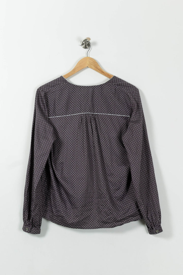 Blouse Violette - Taille XL/42 de la marque ba&sh | PARAD01800 - Vendu par Paradigme - Image 4