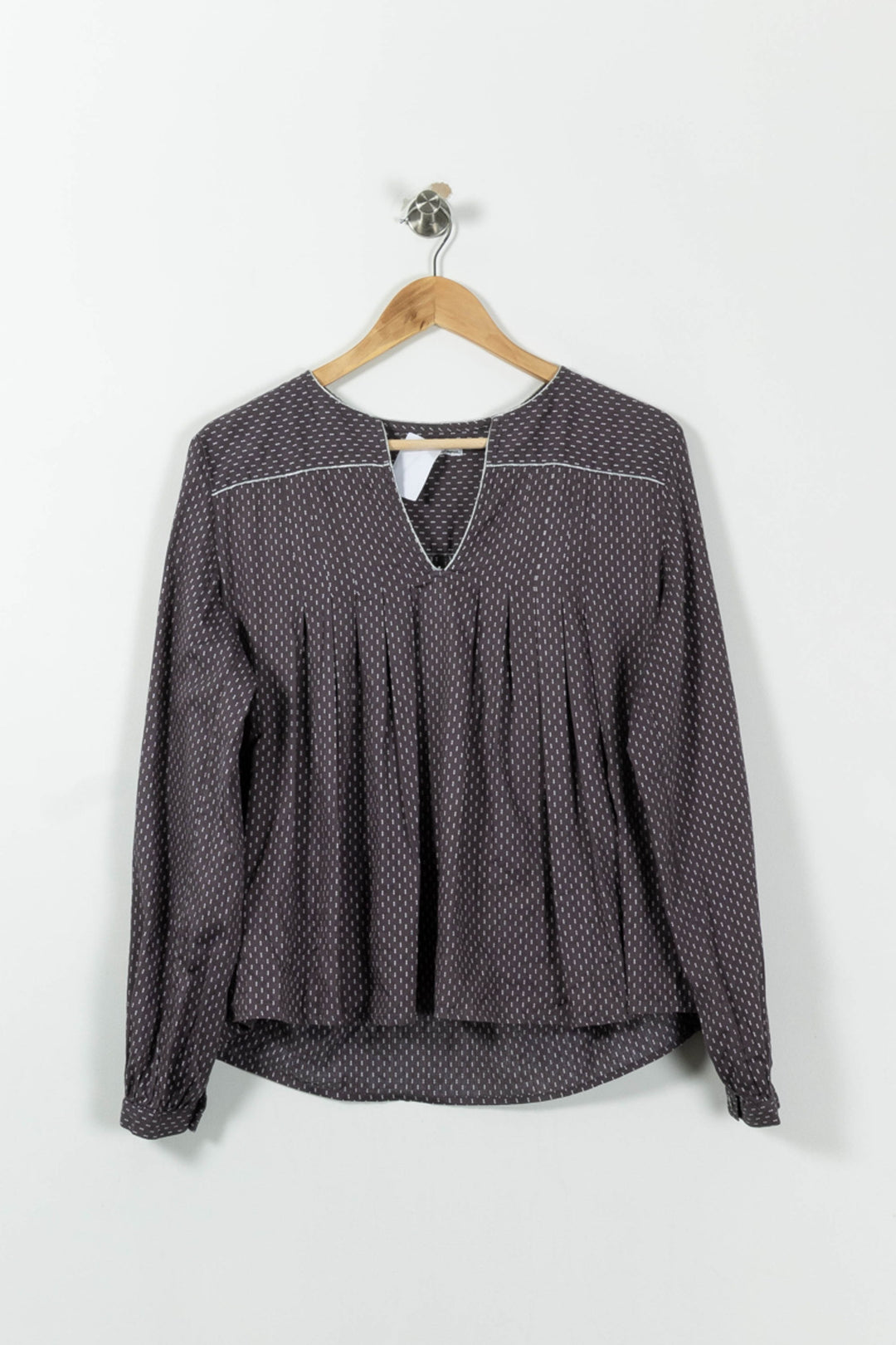 Blouse Violette - Taille XL/42 de la marque ba&sh | PARAD01800 - Vendu par Paradigme - Image 2