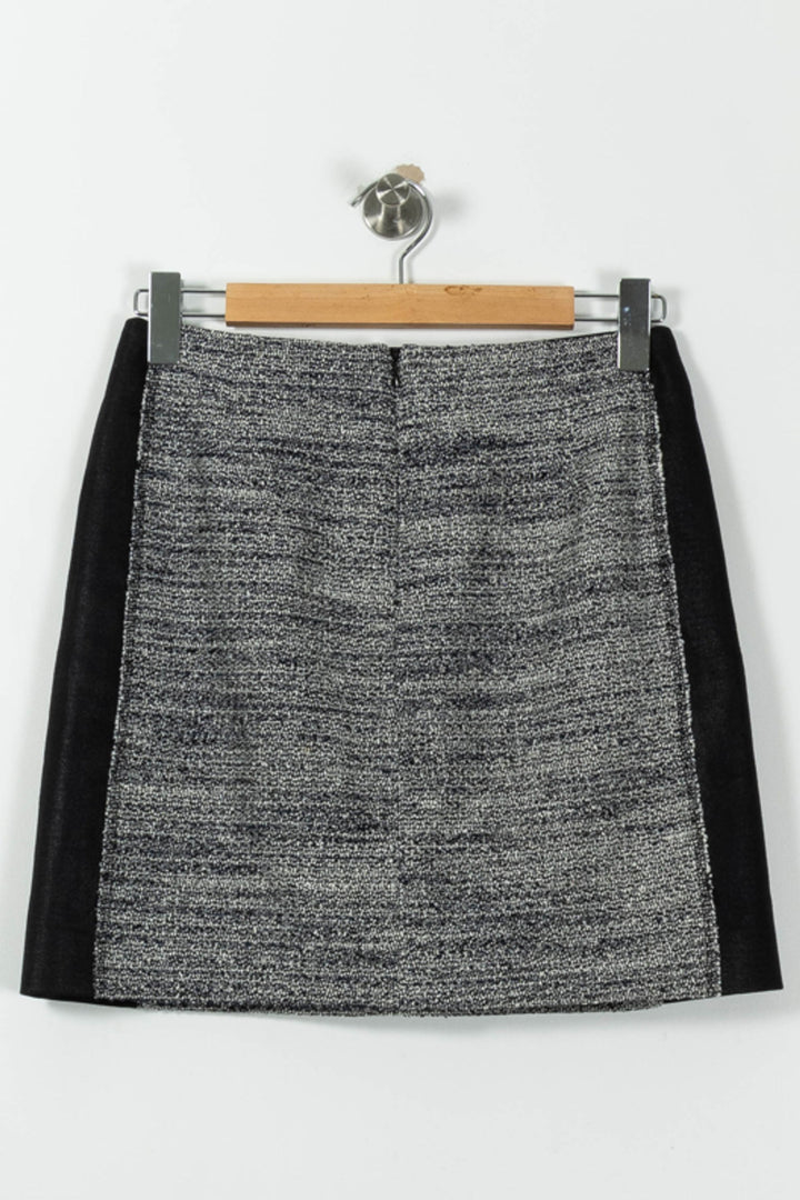 Jupe Courte Noire et Grise - Taille M/38 de la marque Comptoir des Cotonniers | PARAD01808 - Vendu par Paradigme - Image 4