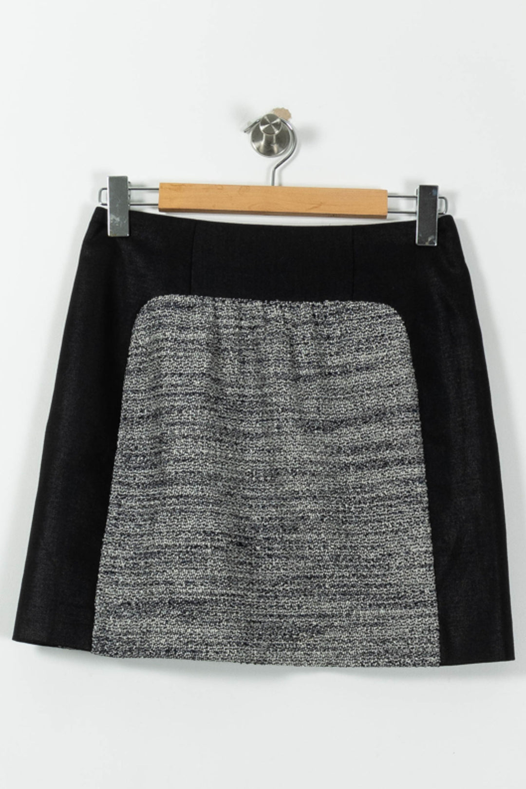 Jupe Courte Noire et Grise - Taille M/38 de la marque Comptoir des Cotonniers | PARAD01808 - Vendu par Paradigme - Image 2