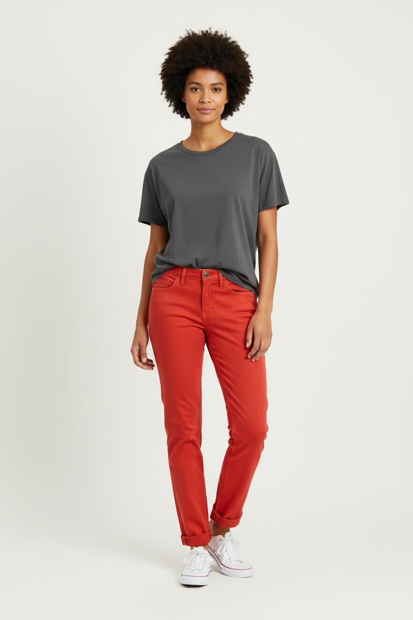 Jean Rouge - Taille XS/34 de la marque Sandro | PARAD01814 - Vendu par Paradigme - Image 1