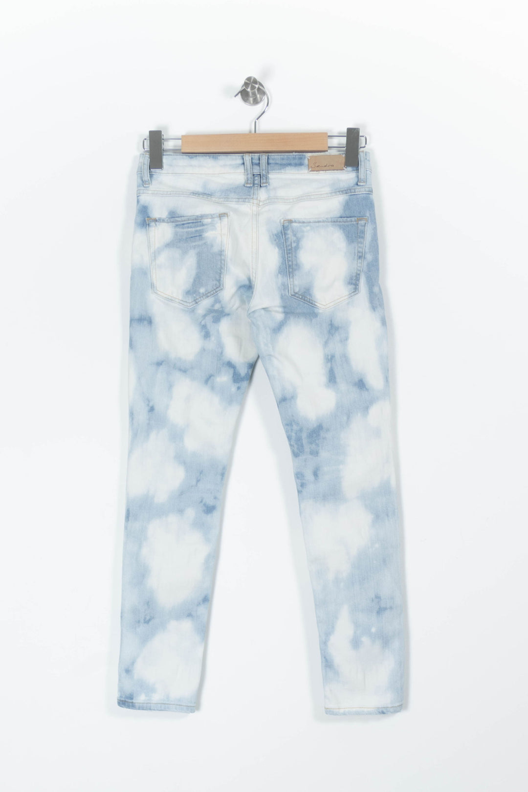 Jean Bleu et Blanc - Taille XS/34 de la marque Sandro | PARAD01817 - Vendu par Paradigme - Image 4