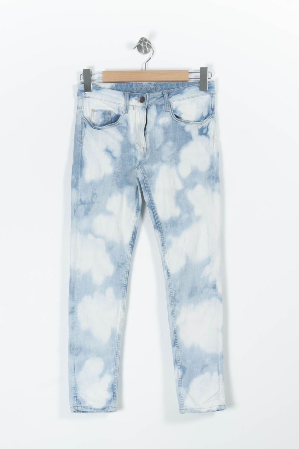Jean Bleu et Blanc - Taille XS/34 de la marque Sandro | PARAD01817 - Vendu par Paradigme - Image 2