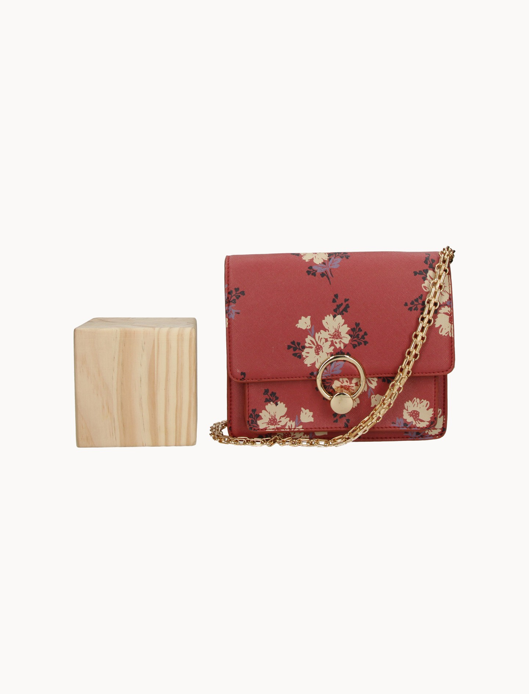 Sac Bandoulière Rouge et Beige - Taille T.U. de la marque Petite Mendigote | PARAD02007 - Vendu par Paradigme - Image 3