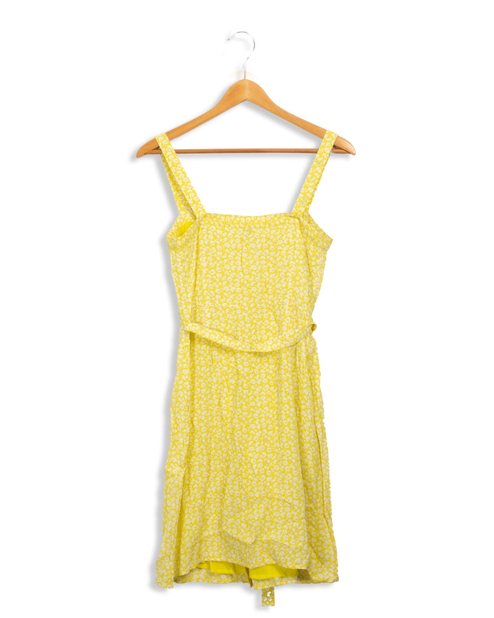 Robe jaune à motifs Petite Mendigote - S