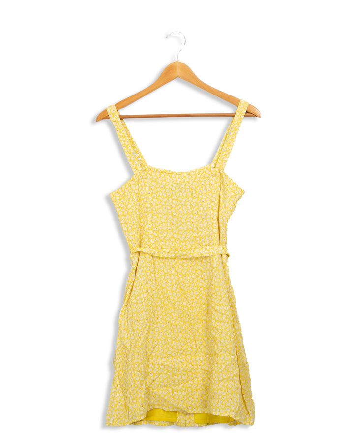 Robe jaune à motifs Petite Mendigote - S