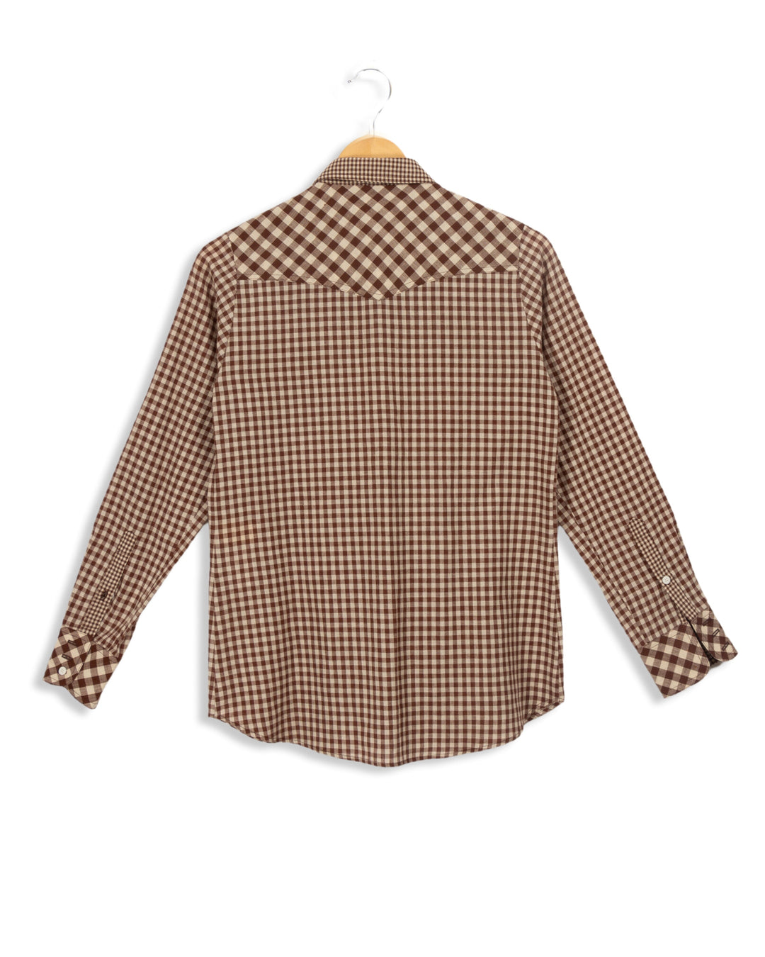 Chemise à carreaux marrons - 36