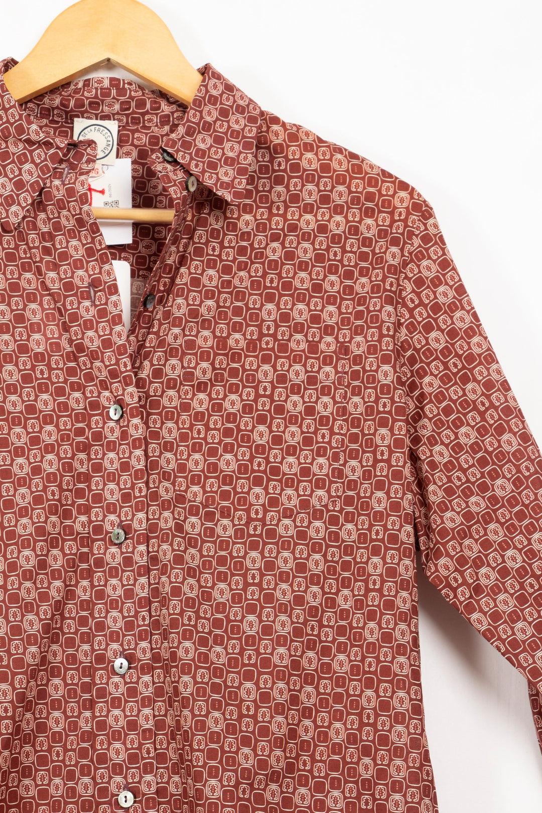 Chemise rouge à motifs blancs - 36