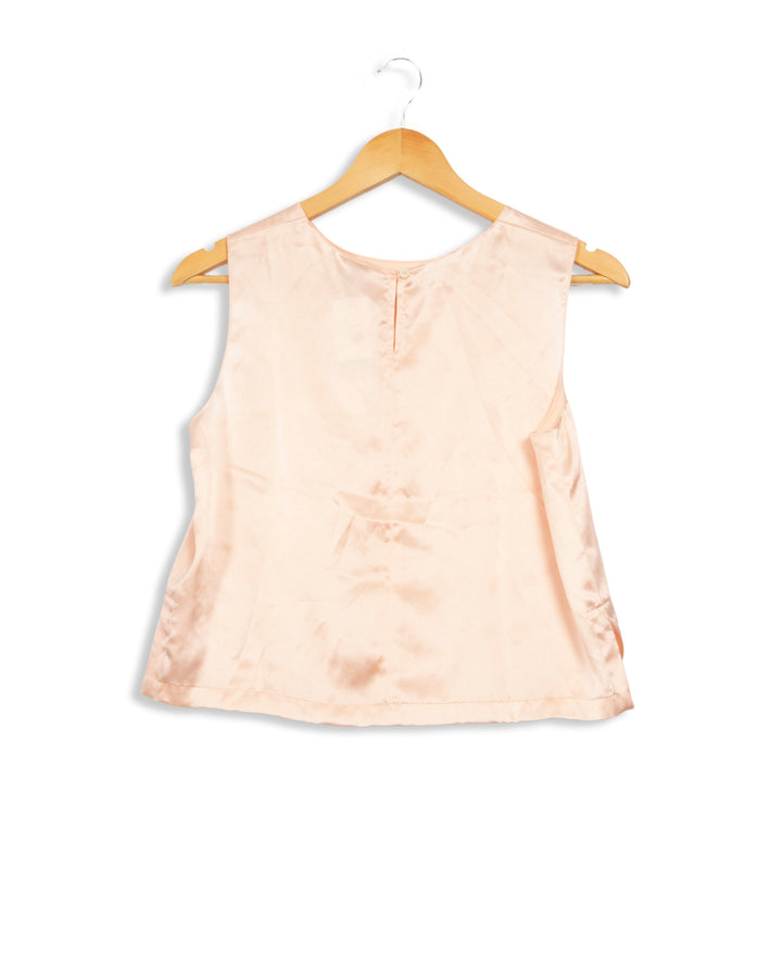 Top rose sans manches - 36