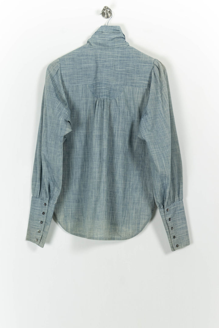 Blouse Grise - Taille S/36 de la marque Ines de la Fressange Paris | PARAD02245 - Vendu par Paradigme - Image 4