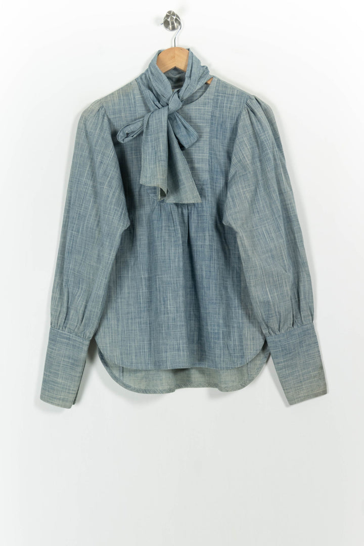 Blouse Grise - Taille S/36 de la marque Ines de la Fressange Paris | PARAD02245 - Vendu par Paradigme - Image 2