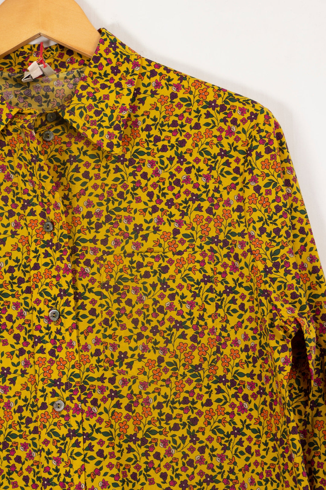 Chemise Maureen jaune à fleurs - 34