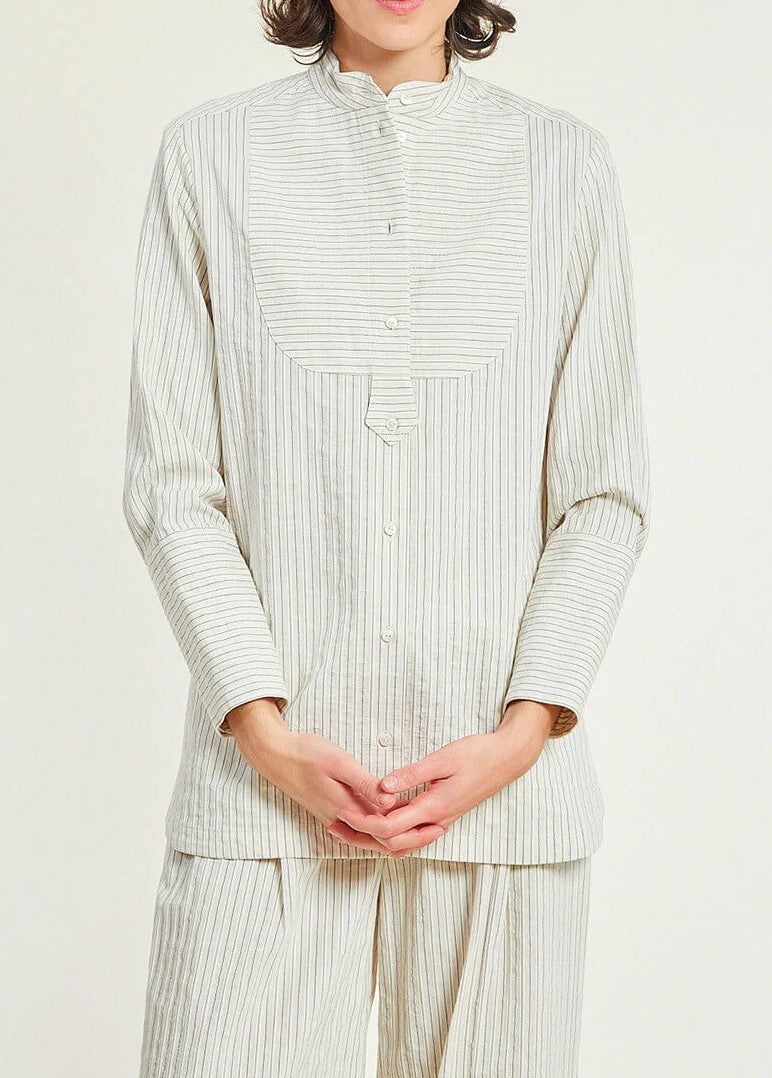 Chemise beige à rayures - 34