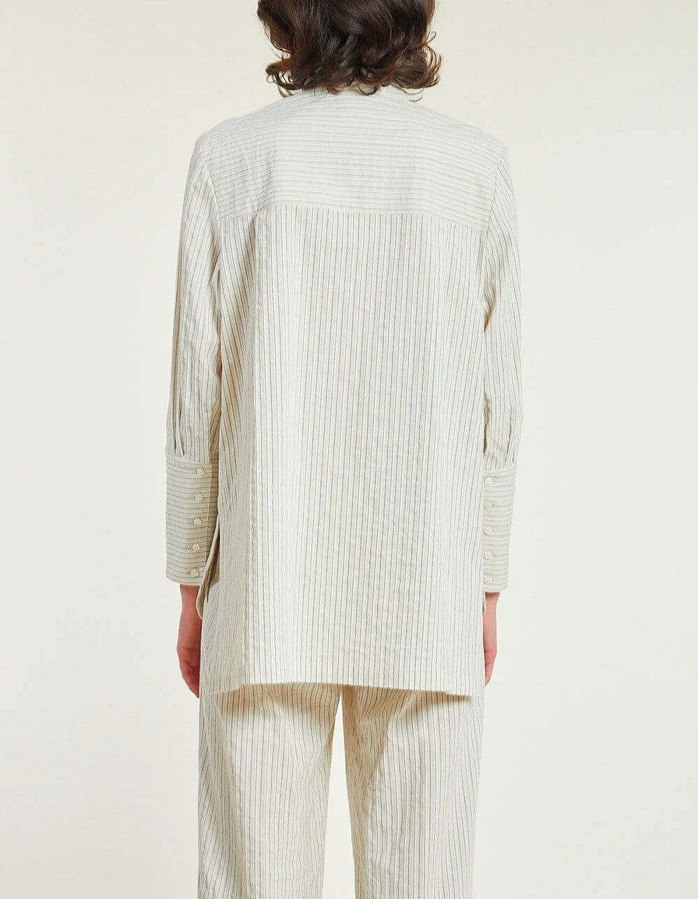 Chemise beige à rayures - 34