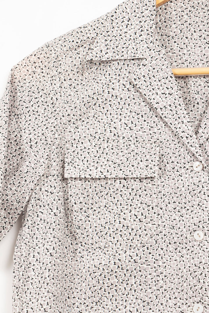 Chemise grise et blanche - 36