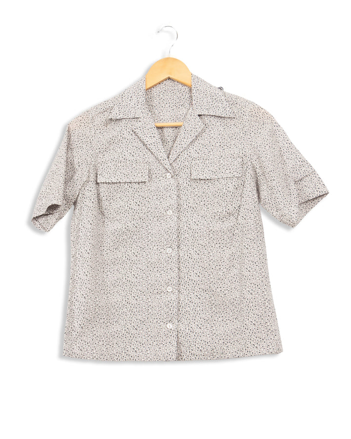 Chemise grise et blanche - 36