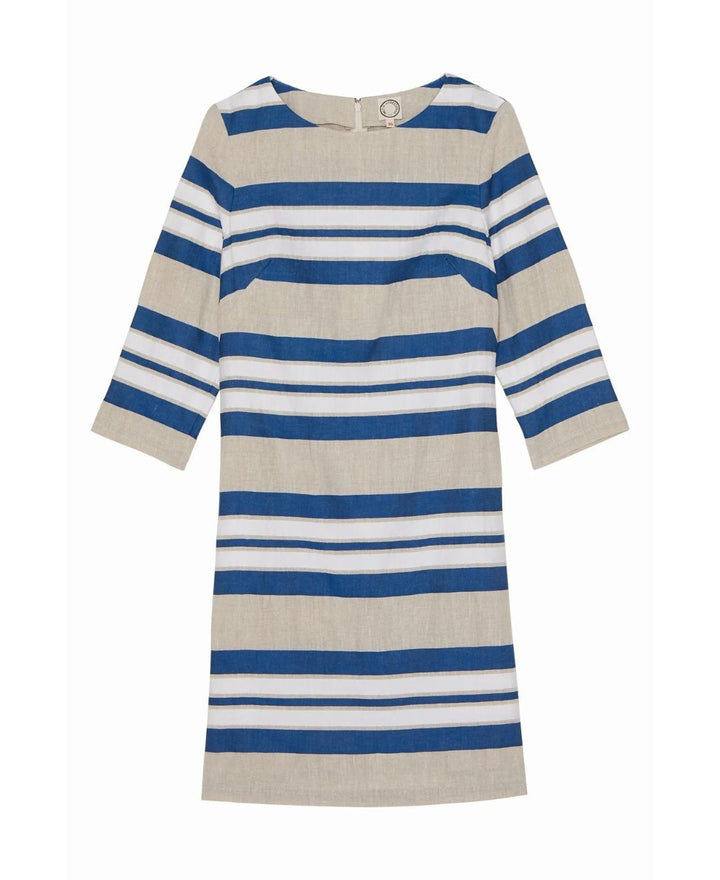 Robe Whitney à bandes bleues et blanches - 38