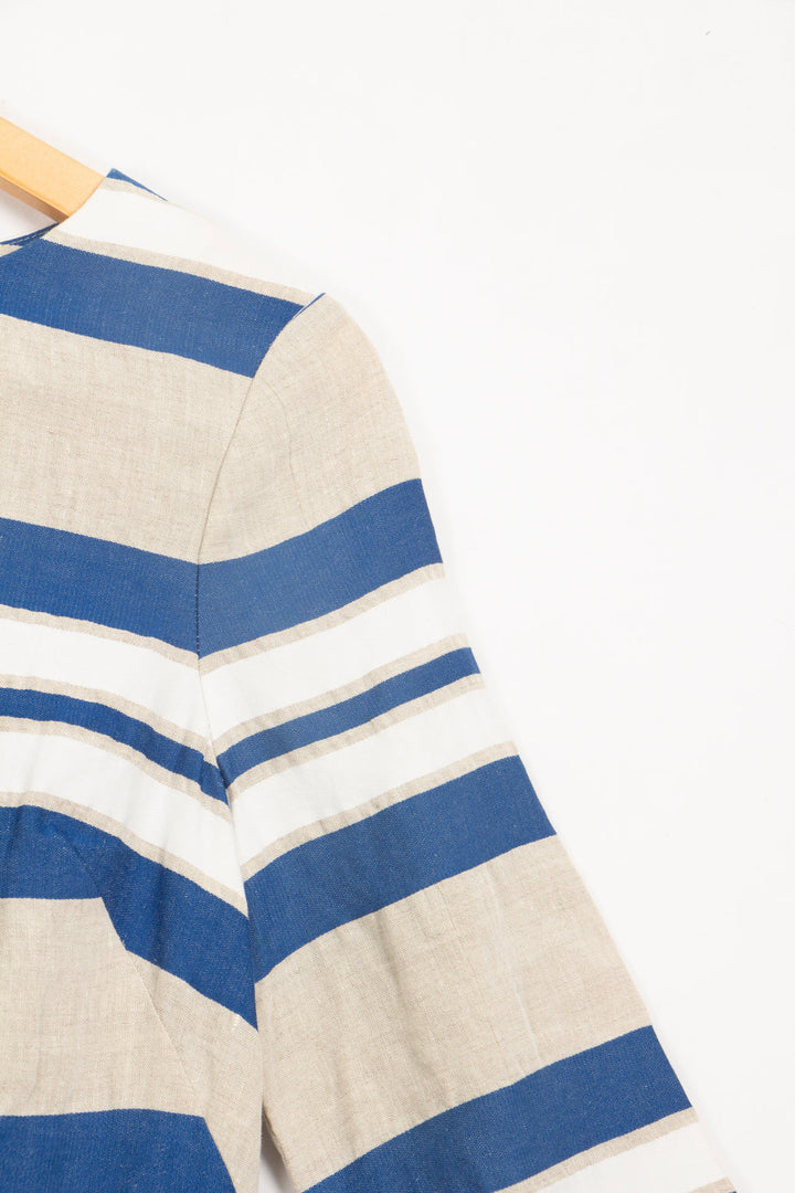 Robe Whitney à bandes bleues et blanches - 38