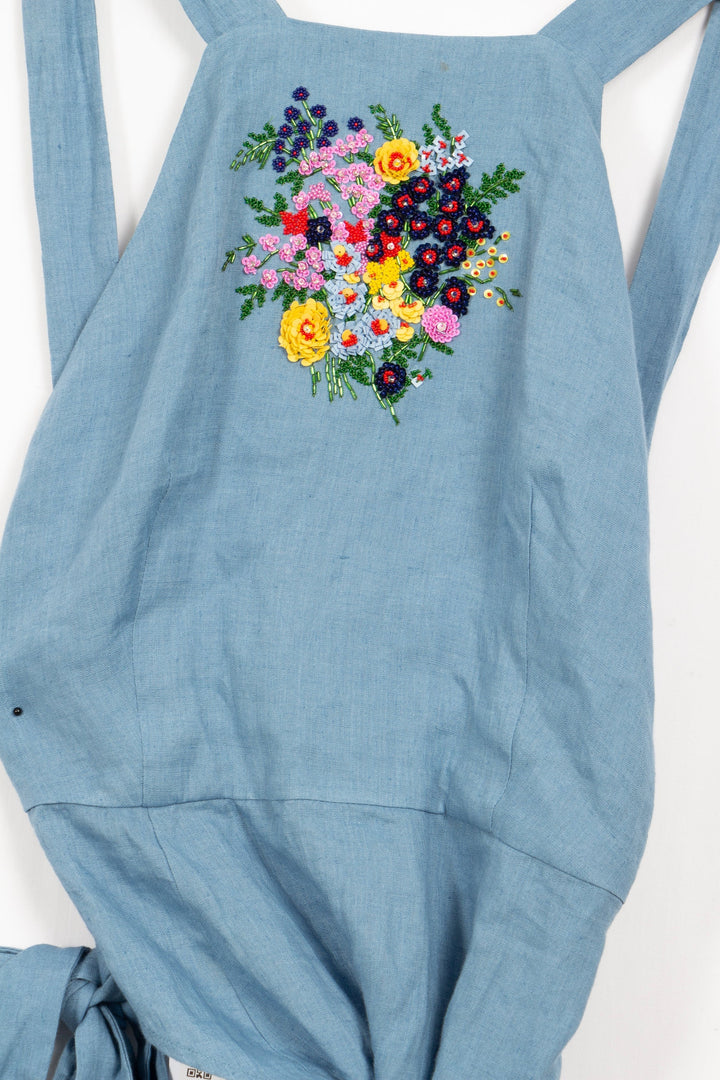 Robe bleu claire portefeuille - 36
