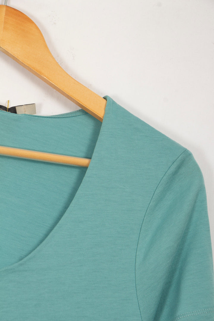 Top manches courtes bleu clair - L