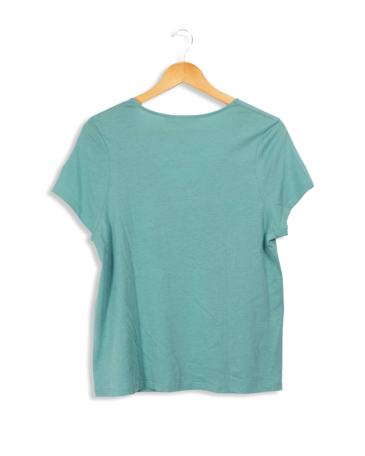 Top manches courtes bleu clair - L