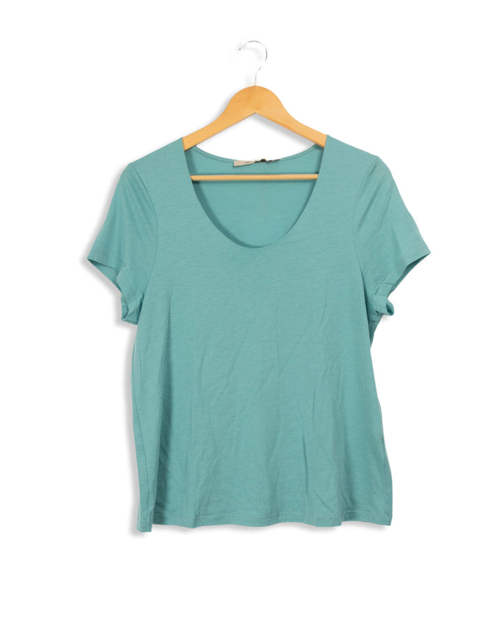 Top manches courtes bleu clair - L