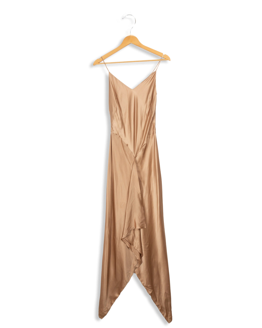 Robe beige satinée - 36