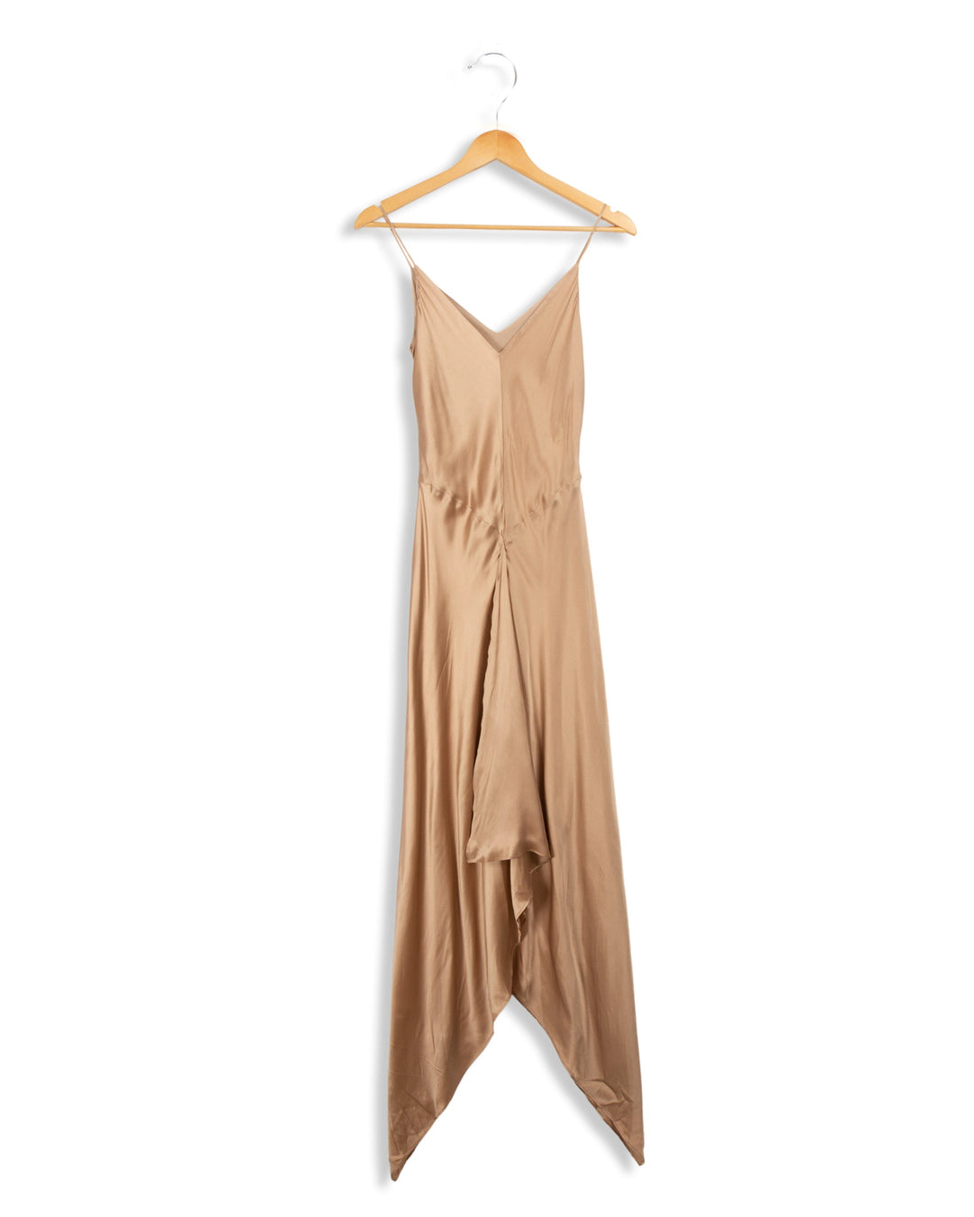 Robe beige satinée - 36