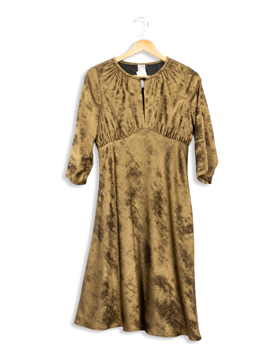 Robe midi dorée - 36