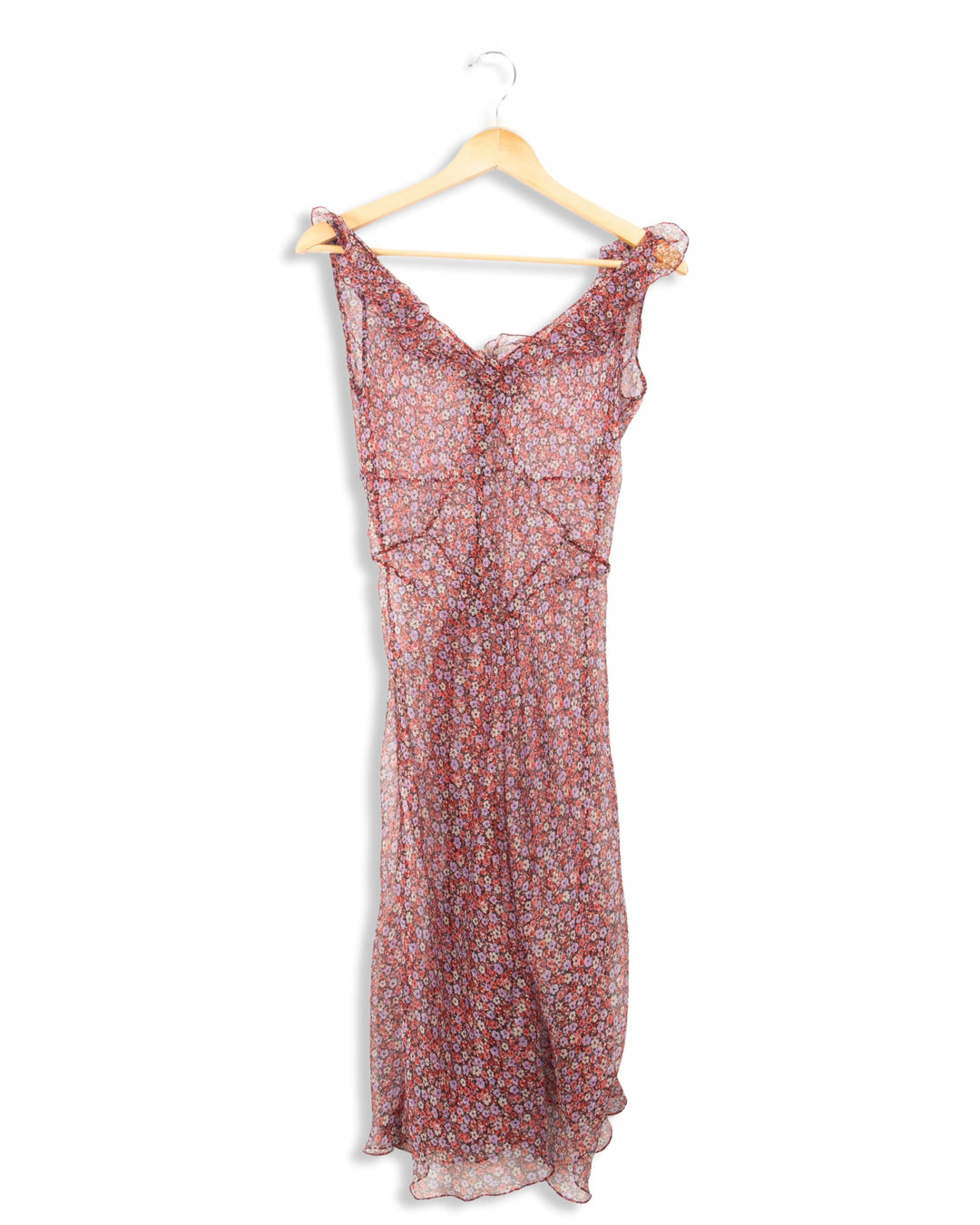 Robe transparente à fleurs - 36