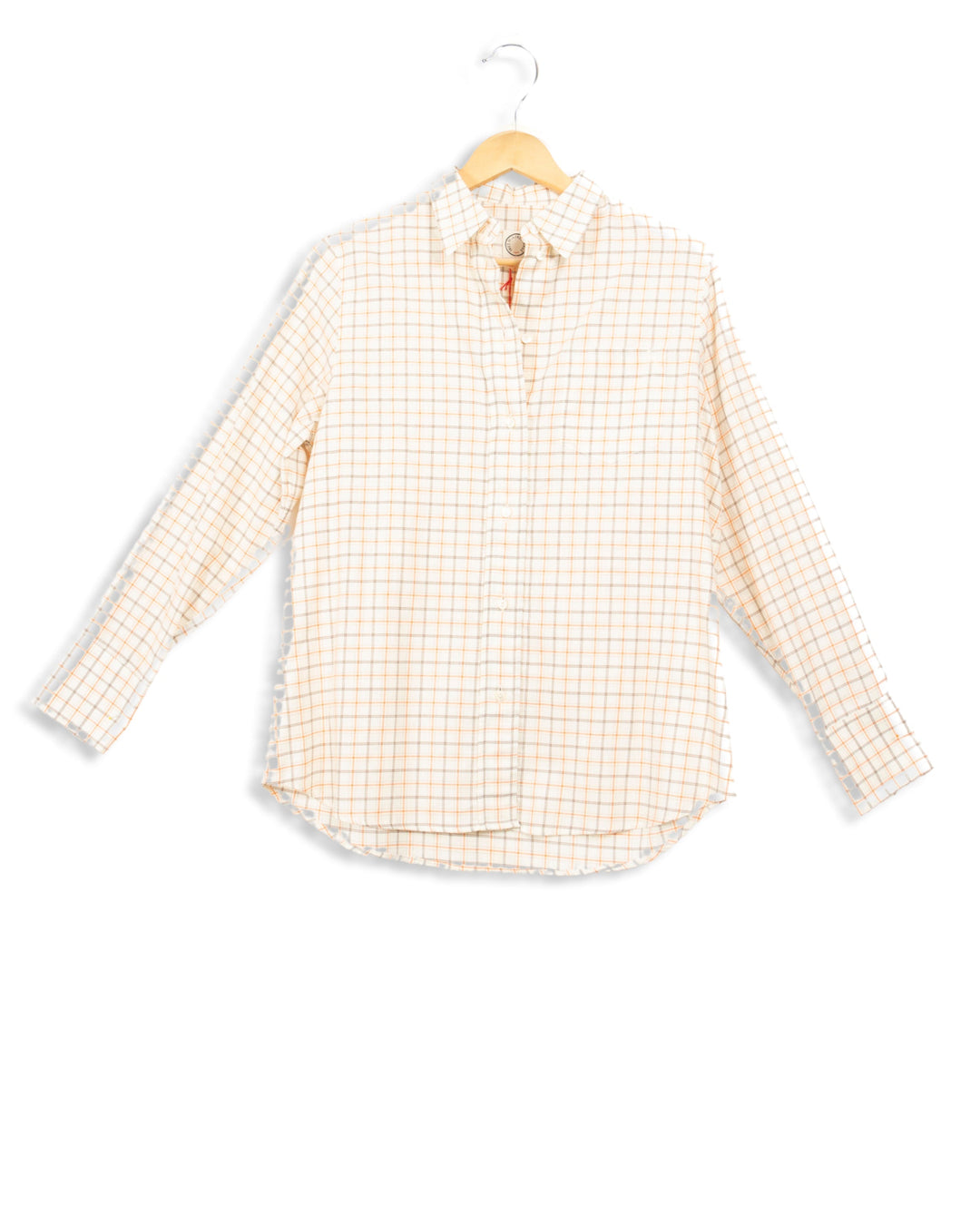 Chemise beige à carreaux - 36