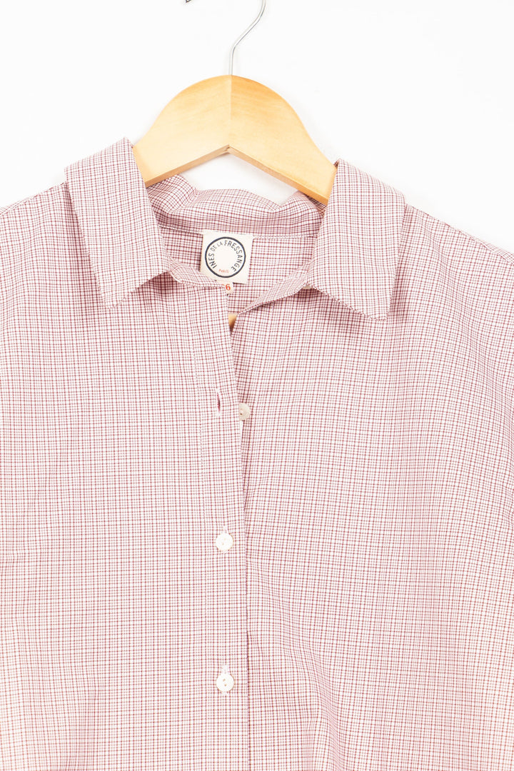 Chemise manches longues à carreaux roses - 36