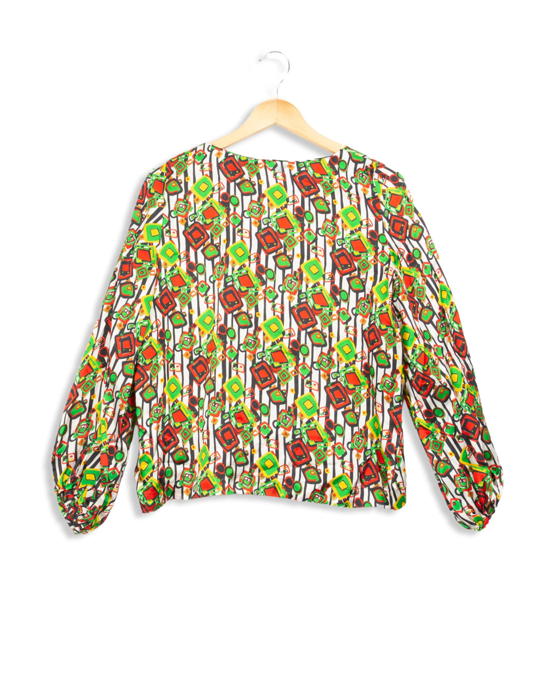 Blouse à rayures et motifs - 36