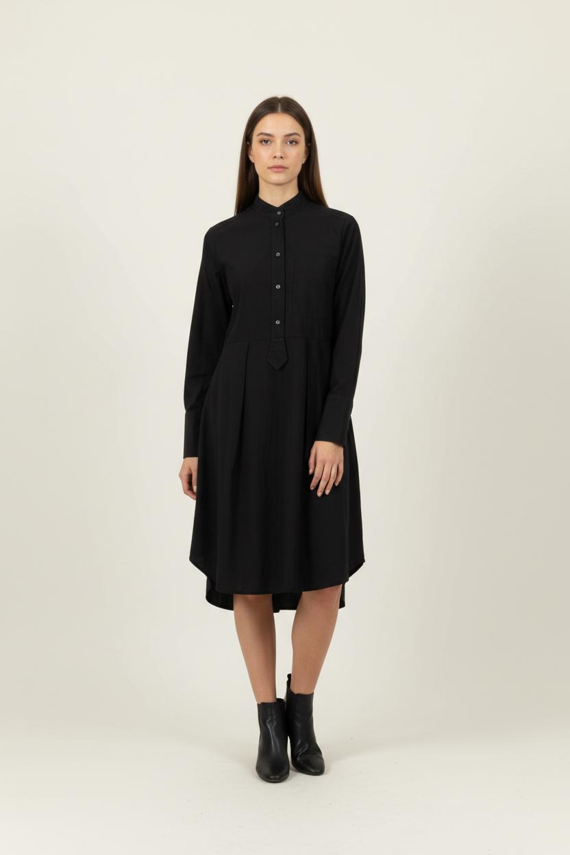 Robe Chemise Noire - Taille S/36 de la marque Ines de la Fressange Paris | PARAD02478 - Vendu par Paradigme - Image 1