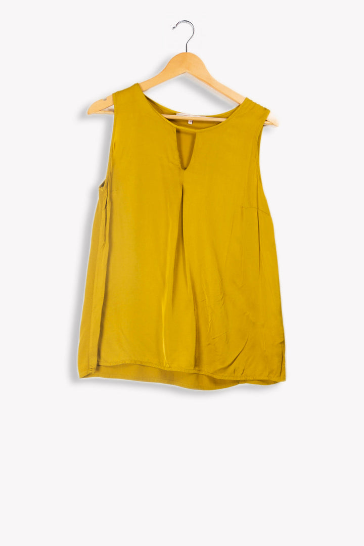 Top jaune