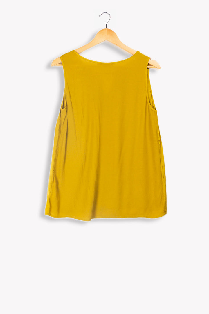Top jaune