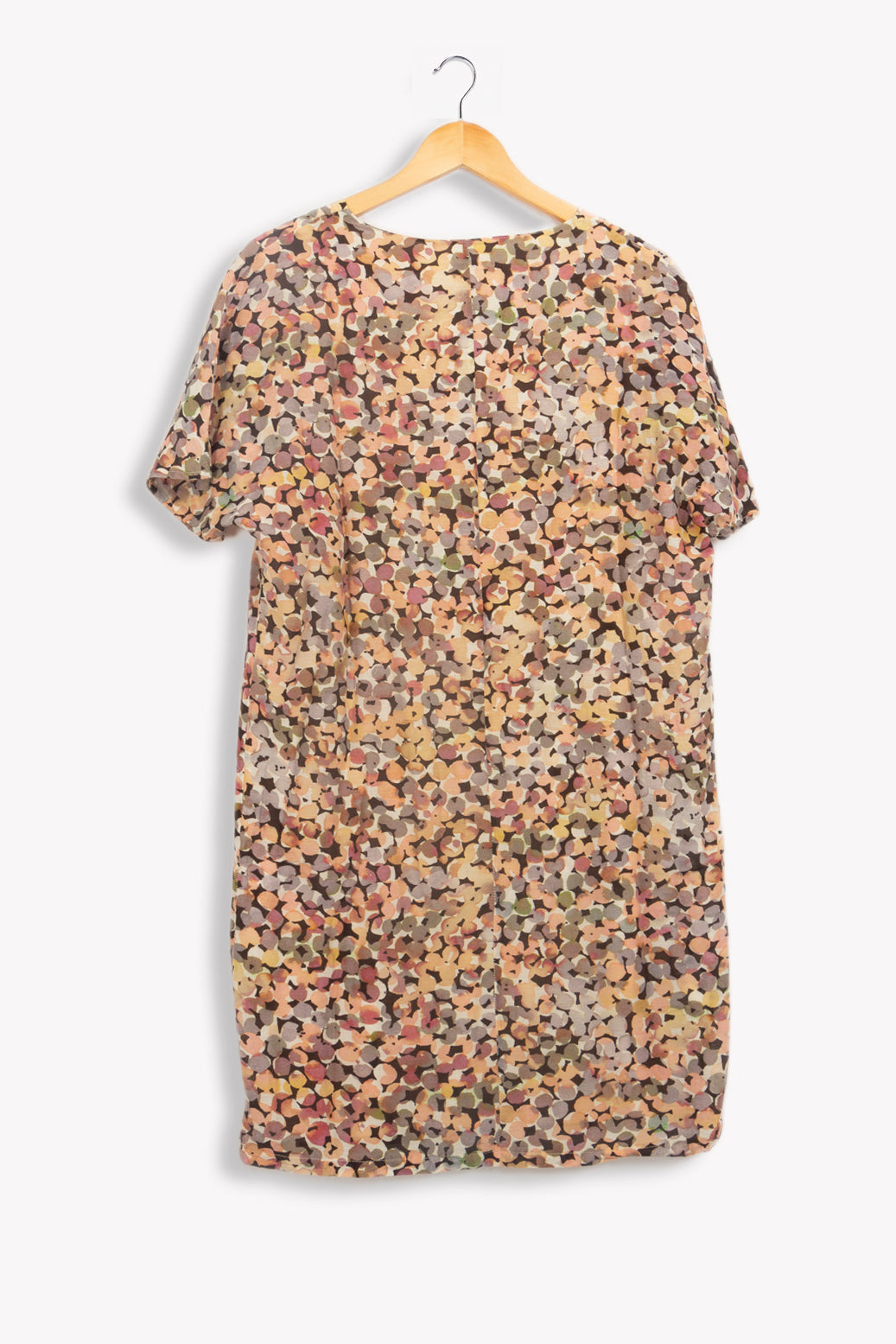 Robe multicolore col en V - 40