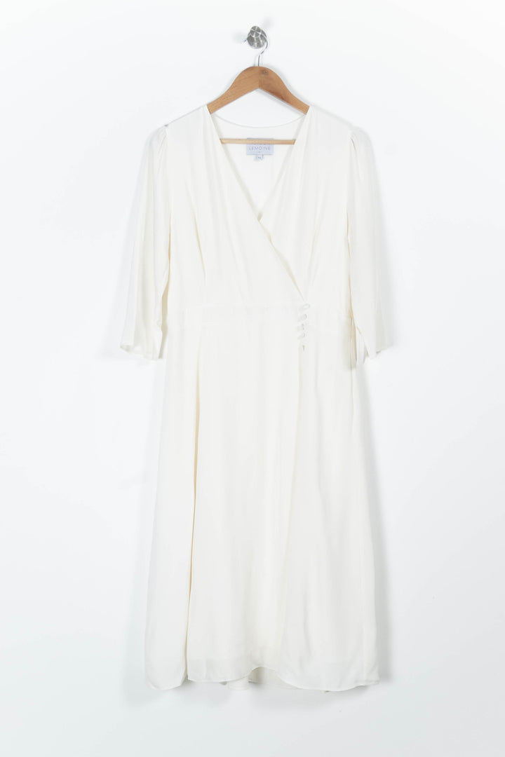 Robe Longue Beige - Taille XXL/44 de la marque Maison Lemoine | PARAD02599 - Vendu par Paradigme - Image 2