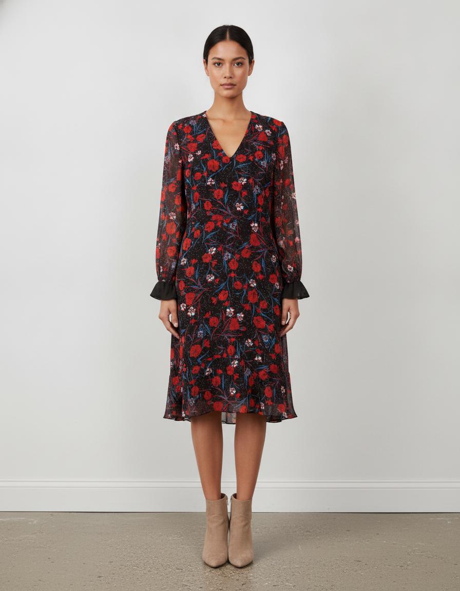 Robe midi à fleurs - 40