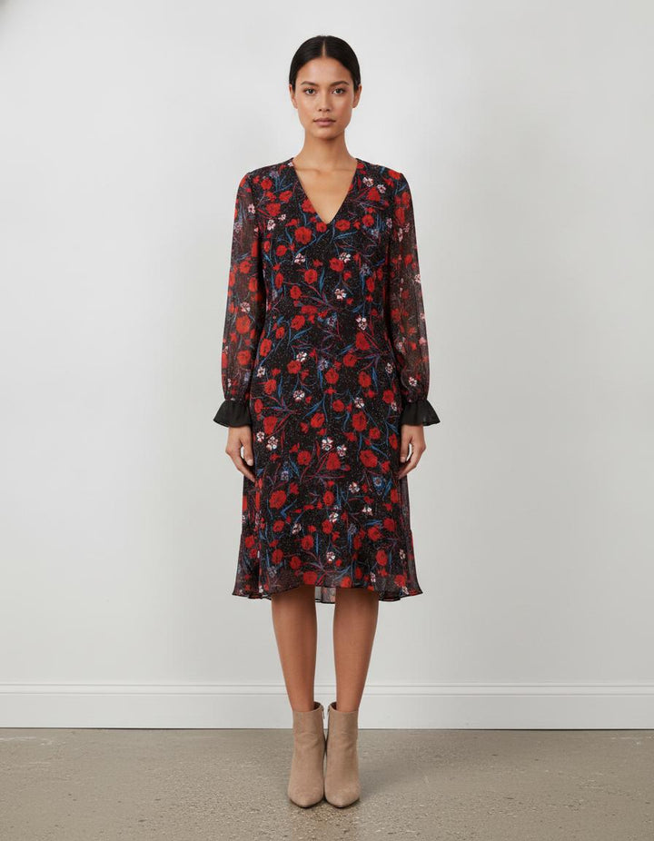 Robe midi à fleurs - 40