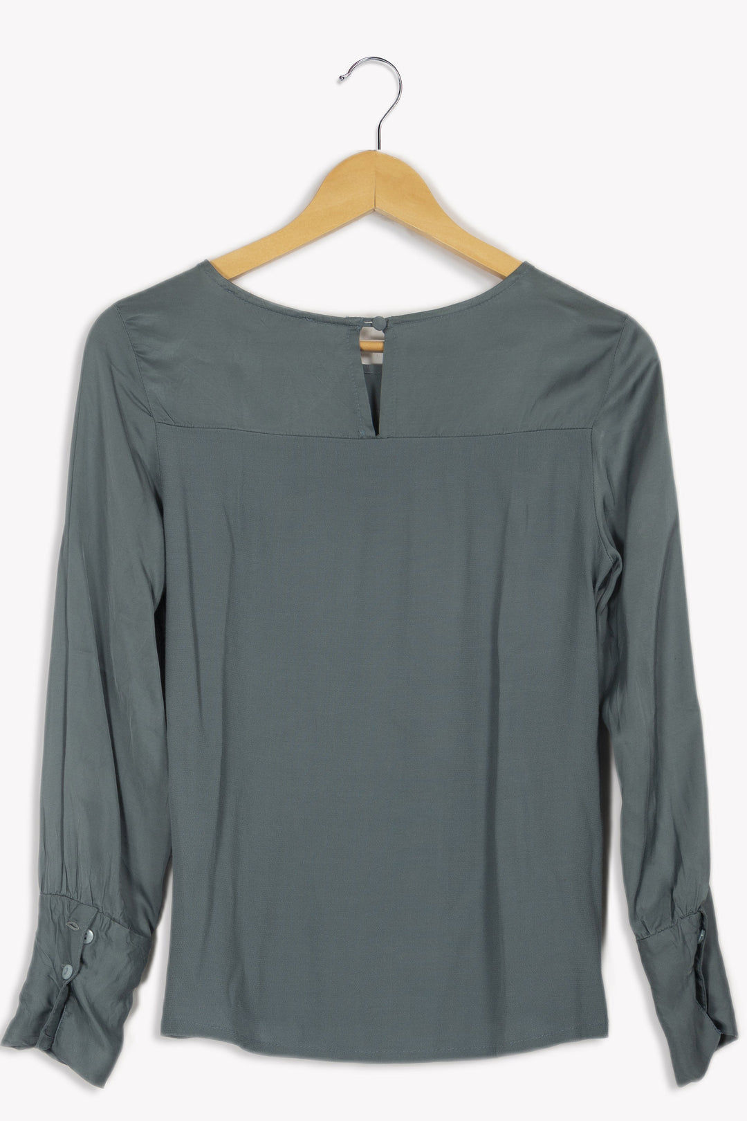 Blouse bleu longue manche - S/36