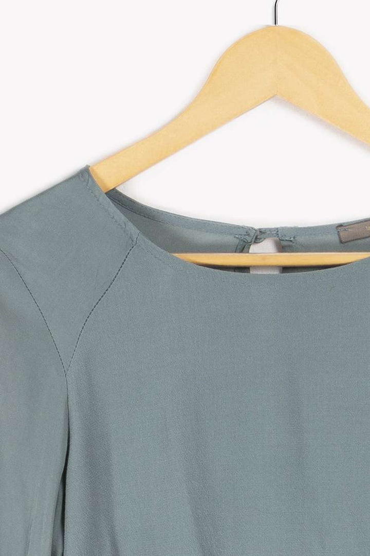 Blouse bleu longue manche - S/36